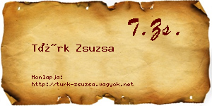 Türk Zsuzsa névjegykártya