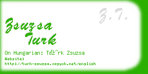 zsuzsa turk business card